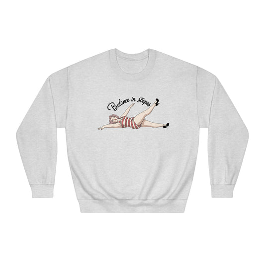 Balance in Stripes Unisex DryBlend® Crewneck Sweatshirt - Korea - StyleMZ - Stylemz