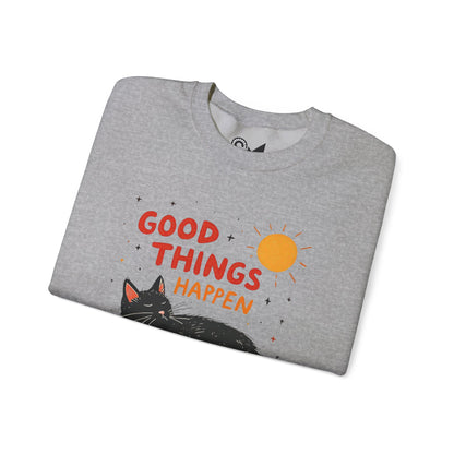 Good things happen Unisex Heavy Blend™ Crewneck Sweatshirt