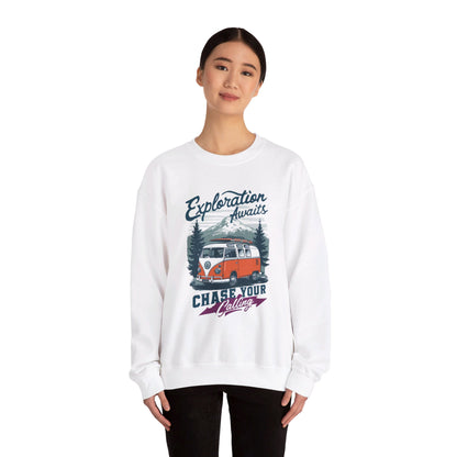 Korea - Exploration Awaits Unisex Heavy Blend™ Crewneck Sweatshirt - StyleMZ - Stylemz