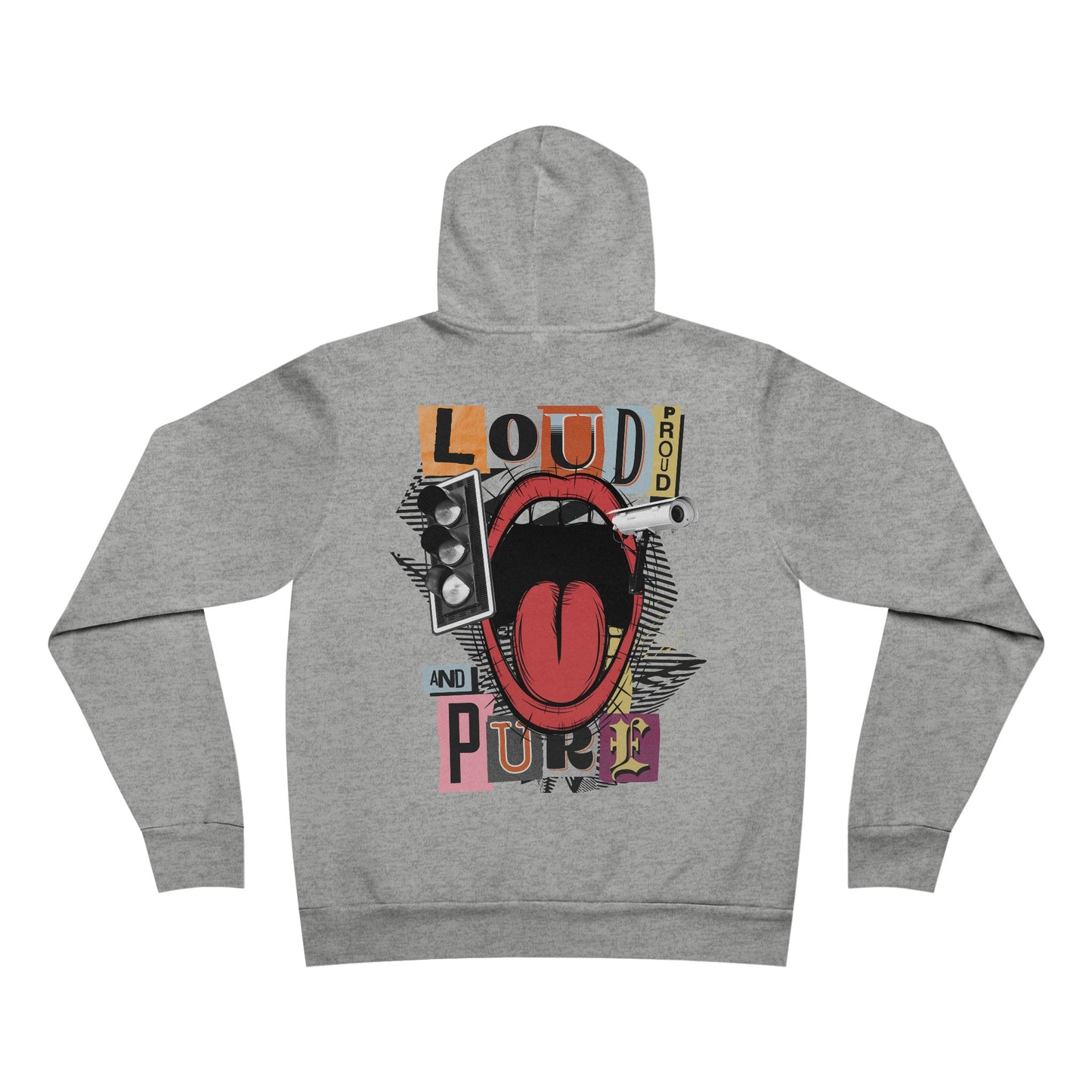 Korea -  Loud Proud and Pure Unisex Sponge Fleece Pullover Hoodie  - StyleMZ