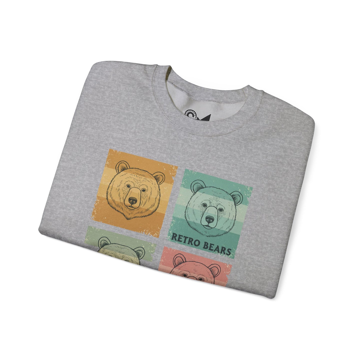 Crewneck Sweatshirt -  Retro bears