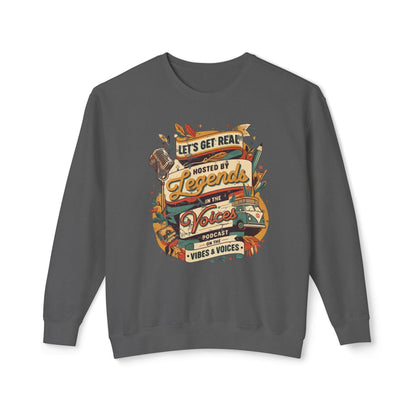 Let's get real Unisex Lightweight Crewneck Sweatshirt - StyleMZ