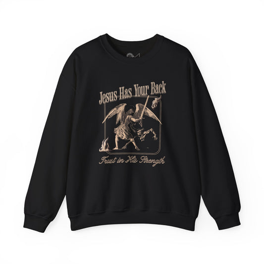 Jeseu has your back Unisex Heavy Blend™ Crewneck Sweatshirt - StyleMZ - Stylemz