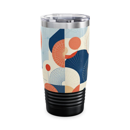 Contemporary Korean Geometric Motifs Ringneck Tumbler, 20oz - StyleMZ