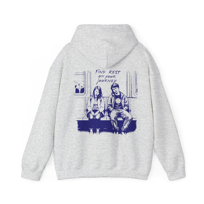 Find Rest on the Journey Unisex Heavy Blend™ Hooded Sweatshirt - StyleMZ