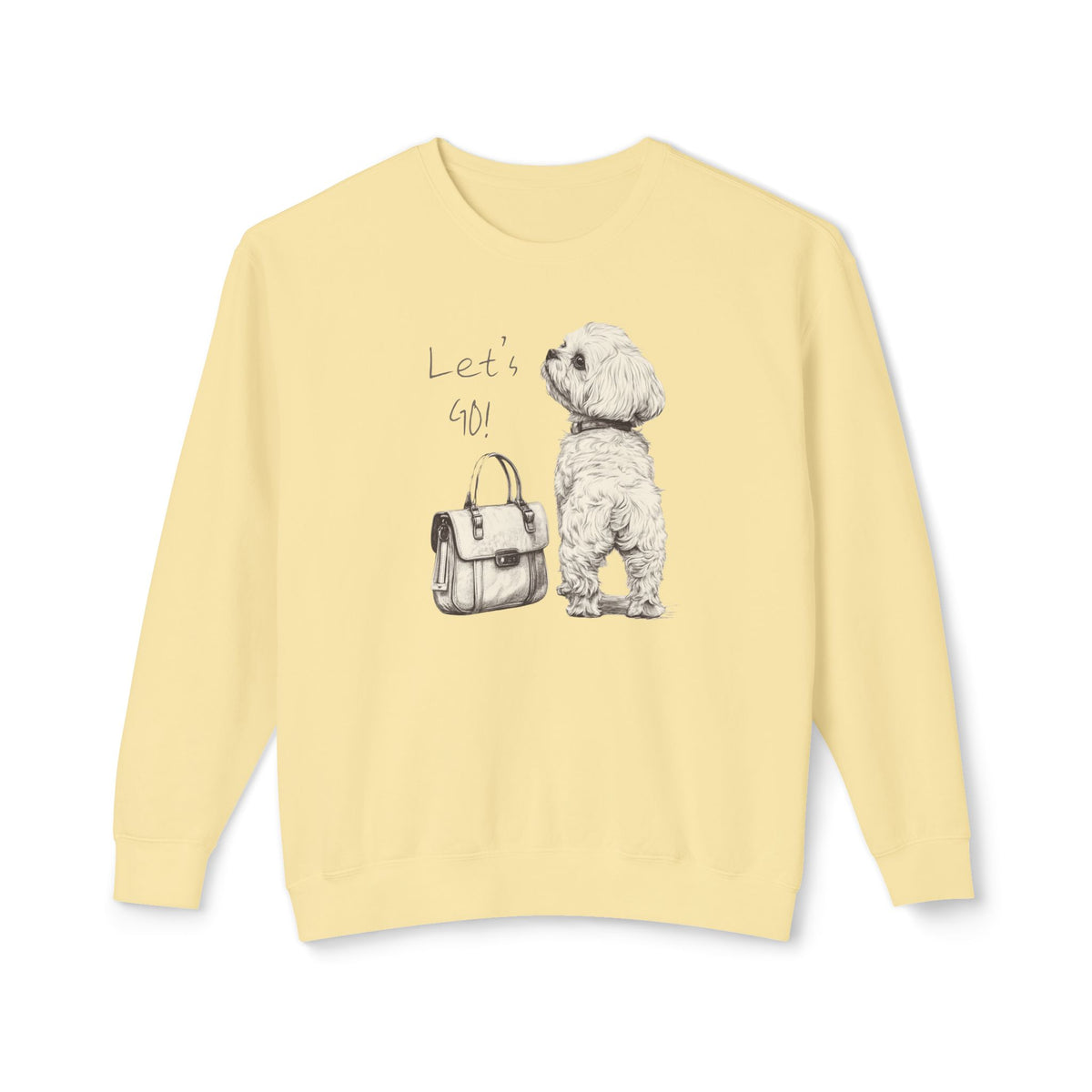 Korea -  Let's GO! Unisex Lightweight Crewneck Sweatshirt  - StyleMZ