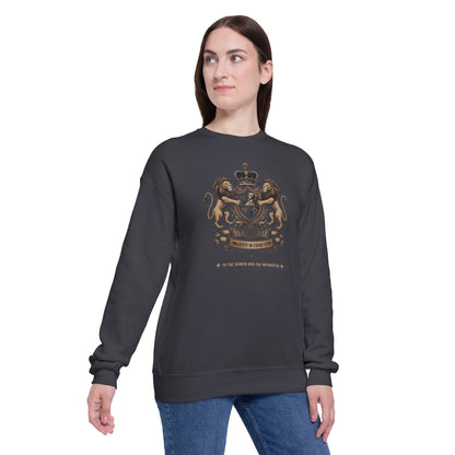 Korea -  Majesty in Every Step Unisex Drop Shoulder Sweatshirt  - StyleMZ