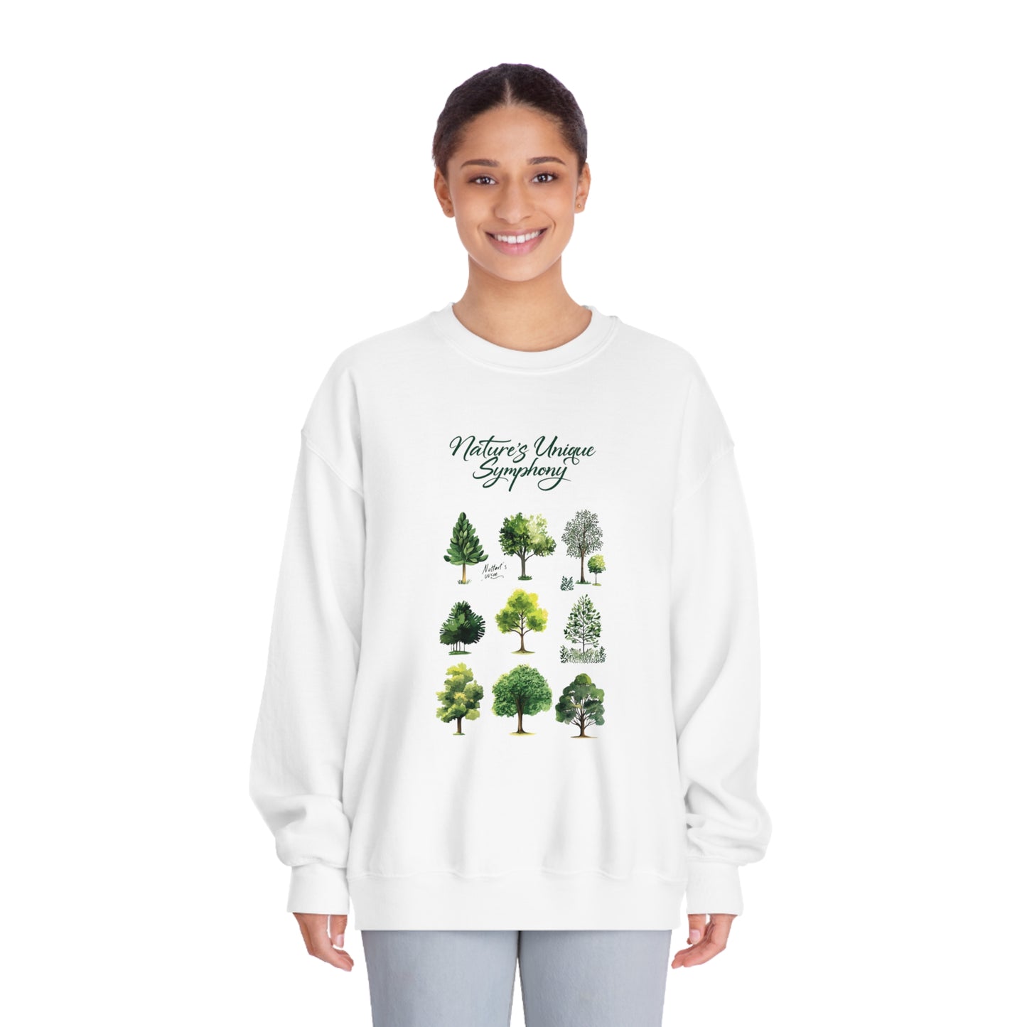 Nature's unique symphony Unisex DryBlend® Crewneck Sweatshirt  - StyleMZ