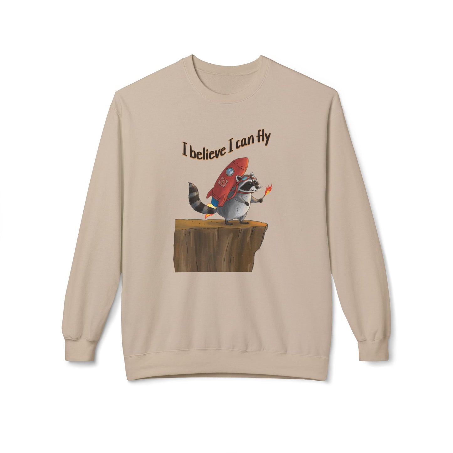 I believe I can fly Unisex Midweight Softstyle Fleece Crewneck Sweatshirt - StyleMZ