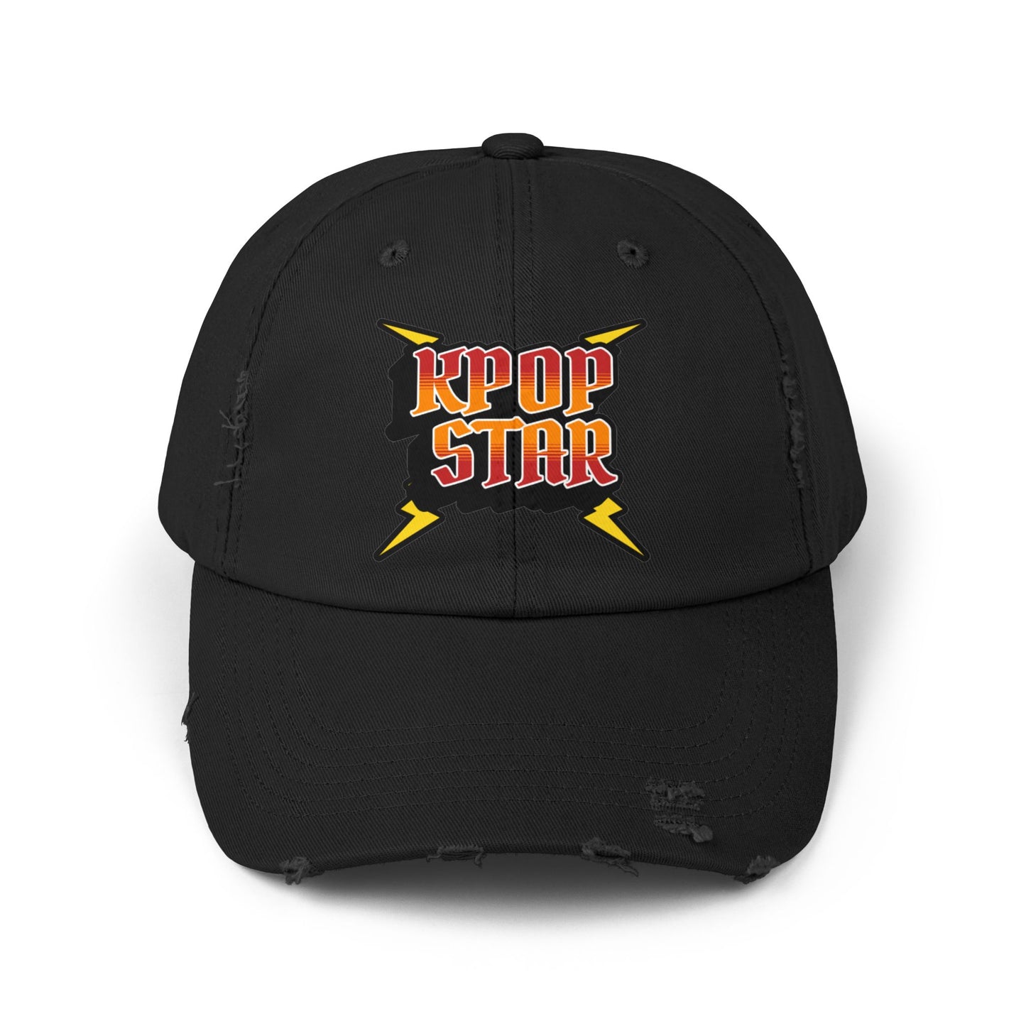 Korea -  KPOP Star Unisex Distressed Cap  - StyleMZ