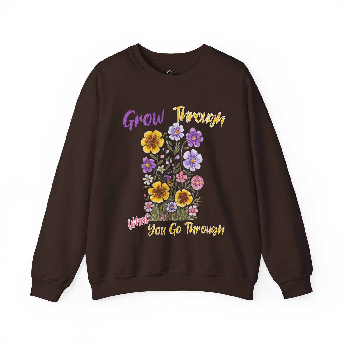 Grow Through What You Go Through Unisex Heavy Blend™ Crewneck Sweatshirt - StyleMZ