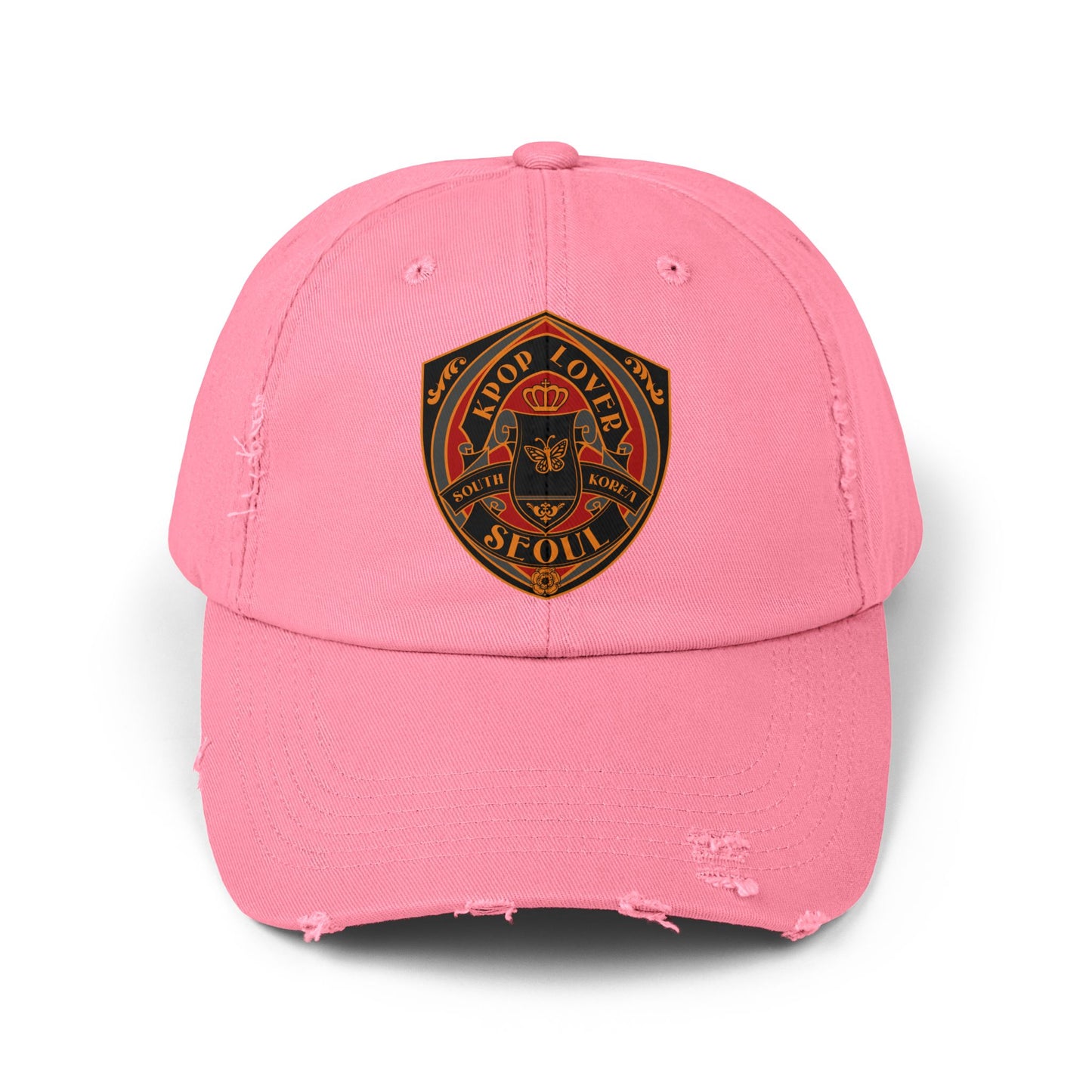 Korea -  KPOP Lover Unisex Distressed Cap  - StyleMZ