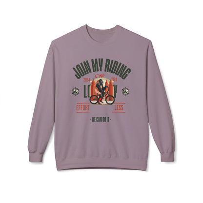 Join My Riding? Unisex Midweight Softstyle Fleece Crewneck Sweatshirt - StyleMZ