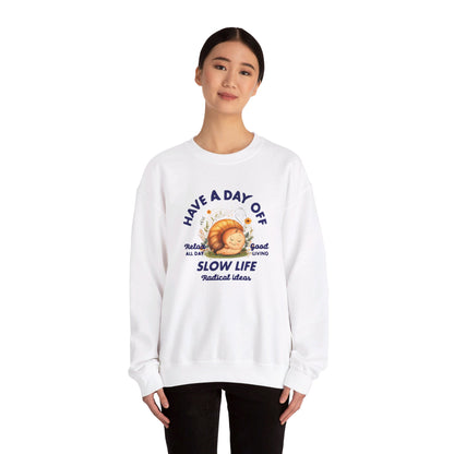 Korea -  Slow Life Unisex Heavy Blend™ Crewneck Sweatshirt  - StyleMZ