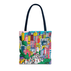 Korea -  Seoul's hill neighborhoods Tote Bag (AOP)  - StyleMZ