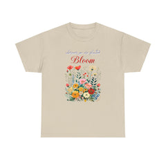 Korea -  Bloom Unisex Heavy Cotton Tee  - StyleMZ