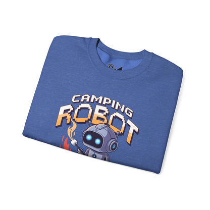 Camping robot Unisex Heavy Blend™ Crewneck Sweatshirt - StyleMZ