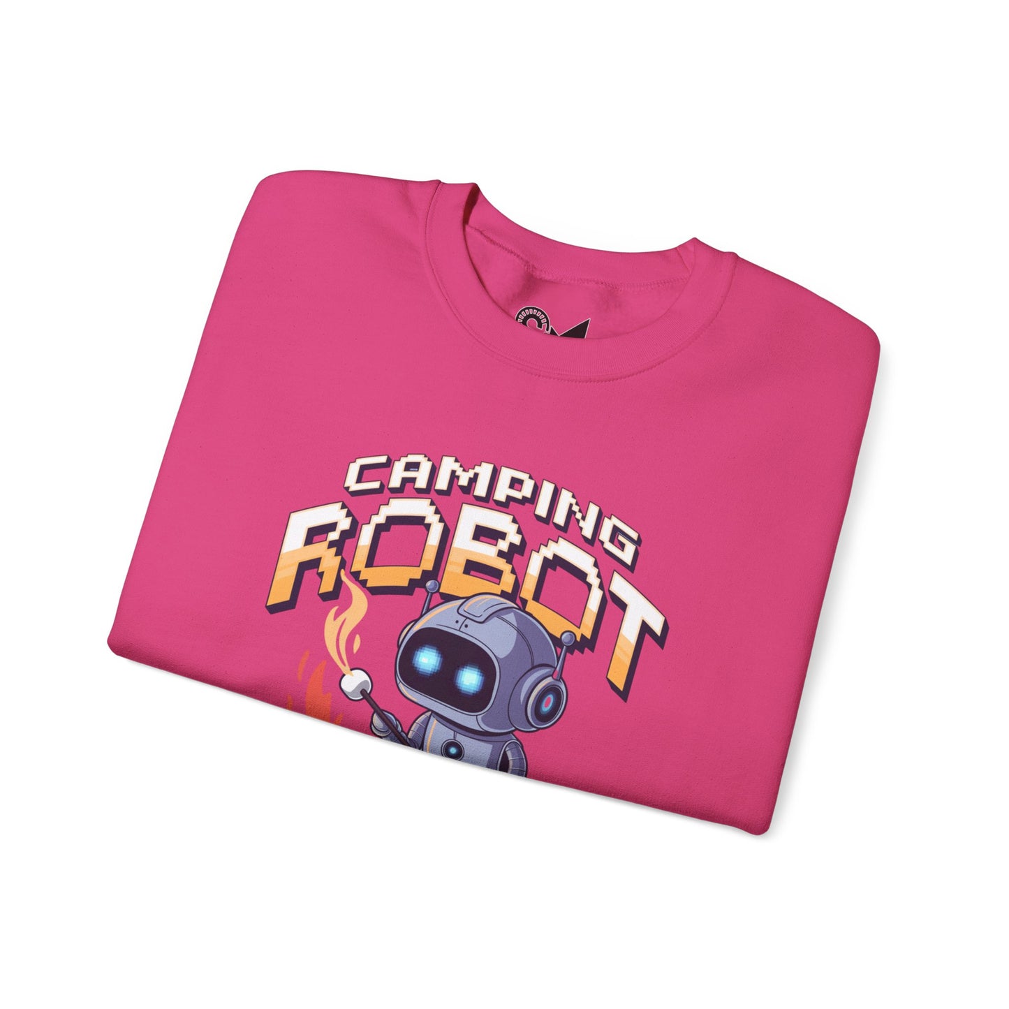 Camping robot Unisex Heavy Blend™ Crewneck Sweatshirt - StyleMZ