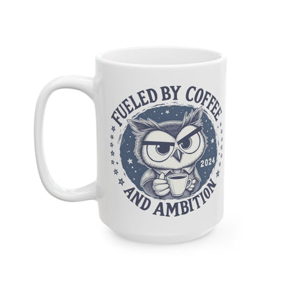 Filled by coffee Ceramic Mug, (11oz, 15oz) - StyleMZ - Stylemz