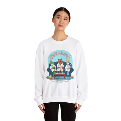 Chill & Unwind Unisex Heavy Blend™ Crewneck Sweatshirt - StyleMZ