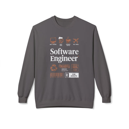 Korea -  Software Engineer Unisex Midweight Softstyle Fleece Crewneck Sweatshirt  - StyleMZ