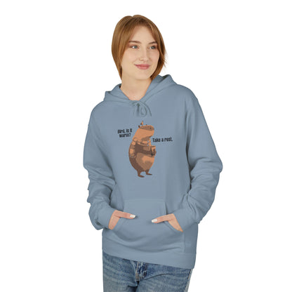 Take a rest, bird Unisex Midweight Softstyle Fleece Hoodie  - Korea  - StyleMZ