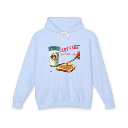 Can't resist peanut butter Unisex Lightweight Hooded Sweatshirt - Korea - StyleMZ - Stylemz