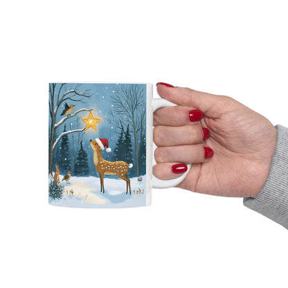 serene winter Ceramic Mug, (11oz, 15oz) - StyleMZ