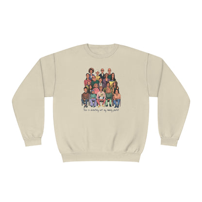 Definitely not my family photo Unisex NuBlend® Crewneck Sweatshirt - Korea - StyleMZ - Stylemz