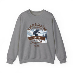 Ski in the national park Unisex Heavy Blend™ Crewneck Sweatshirt - StyleMZ