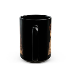 Corea - Taza negra de chocolate (11 oz, 15 oz) - StyleMZ 