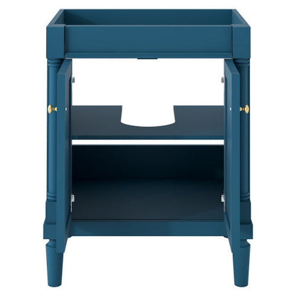 24 Bathroom Large Storage Rack Without Sink in Blue