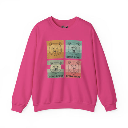 Crewneck Sweatshirt -  Retro bears