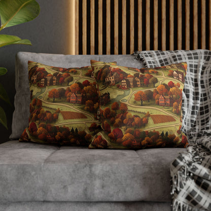 Map of Memories II Spun Polyester Square Pillowcase - StyleMZ