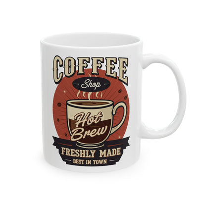 Coffee Shop Ceramic Mug, (11oz, 15oz) - StyleMZ