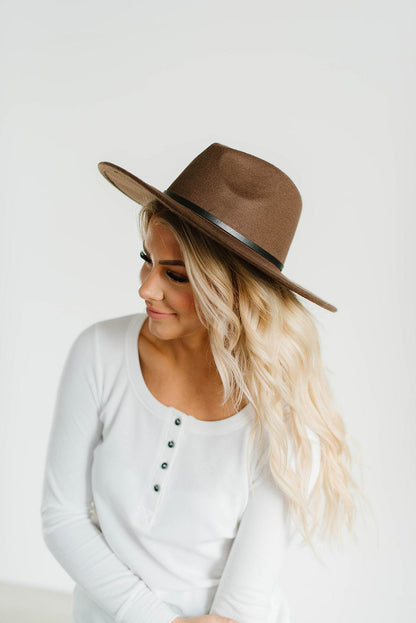 Wide Brim Felt Hat - Stylemz