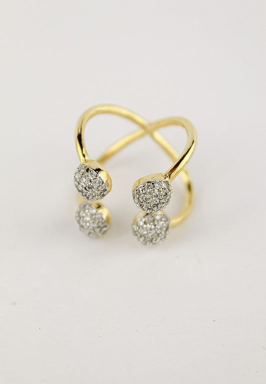 Joy Ring in 18K Gold Plating Adjustable Eco-Friendly Design