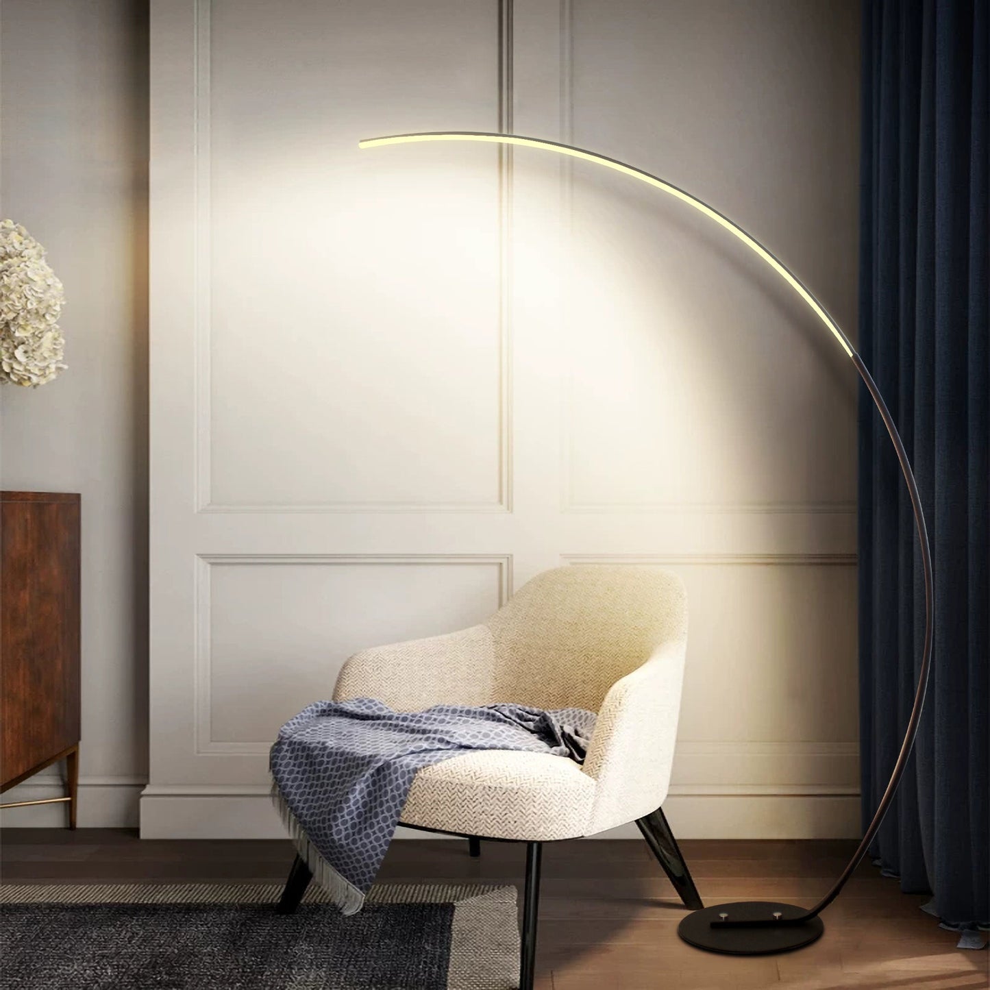 RGBW Modern Curve Floor Lamp New Version with Remote Control