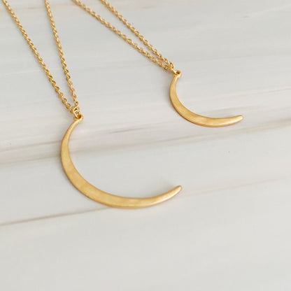 Crescent Duo Necklace Set Of 2 For Stylish Layering