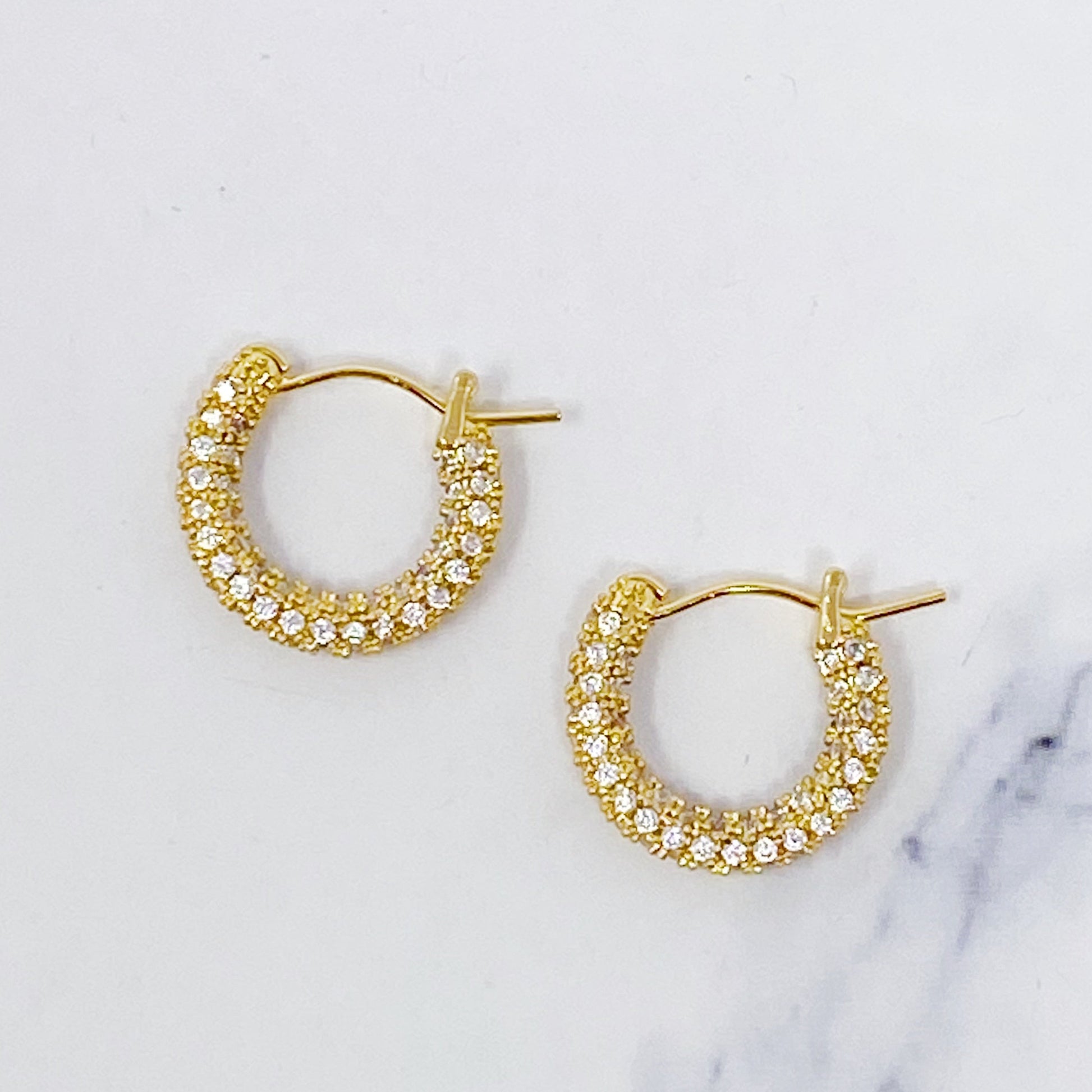 Elegant Shine Hoop Earrings - Stylemz