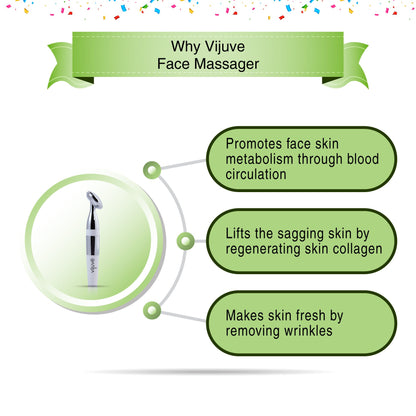 Vijuve Anti Aging Face Massager, Anti Wrinkle Neck & Face Sculpting