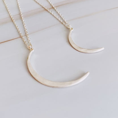 Crescent Duo Necklace Set Of 2 For Stylish Layering