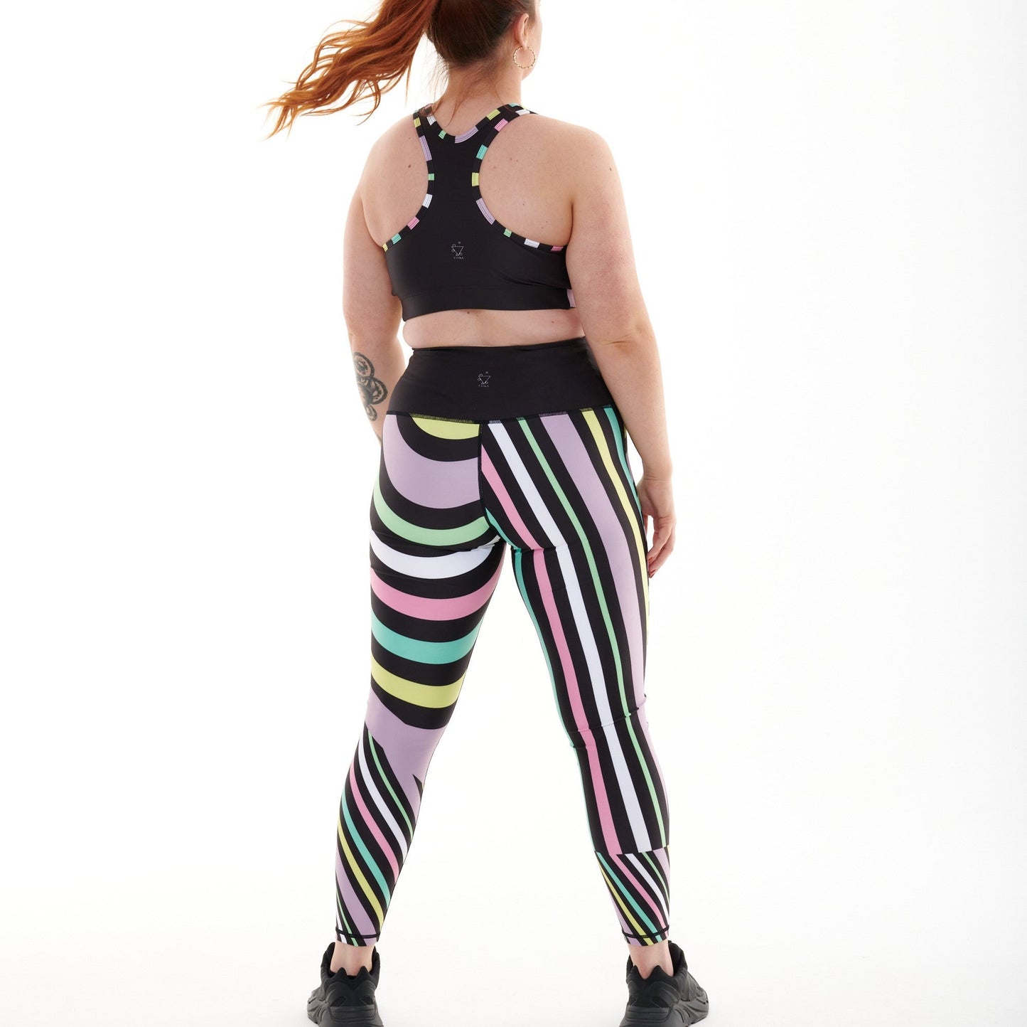 Aso-Oke Pastel Vibrant Leggings for Stylish Workouts