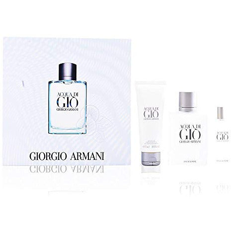 Acqua Di Gio Gift Set 100ml EDT 75ml Shower Gel 15ml EDT