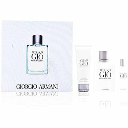 Acqua Di Gio Gift Set 100ml EDT 75ml Shower Gel 15ml EDT