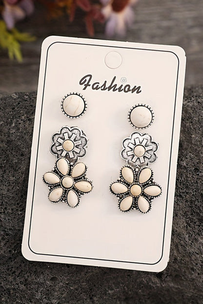 3 Piece Set Western Stud Earrings for Daily Wear