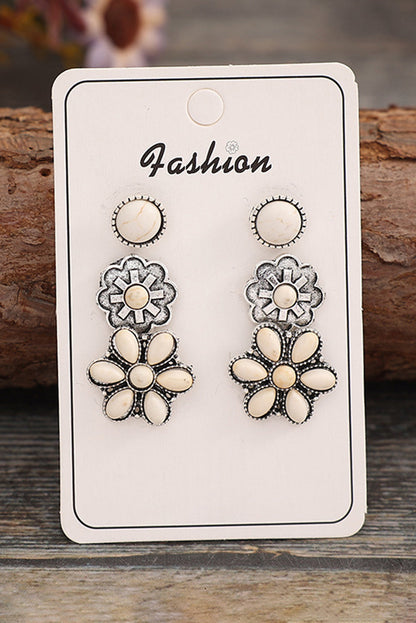 3 Piece Set Western Stud Earrings for Daily Wear