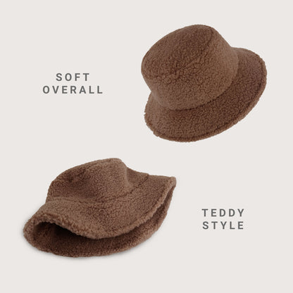 Sherpa Bucket Hat for Soft Comfort and UV Protection