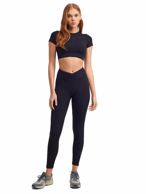 Belt Detailed Leggings - Stylemz