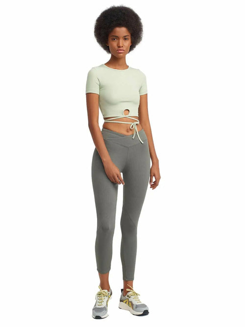 Belt Detailed Leggings - Stylemz